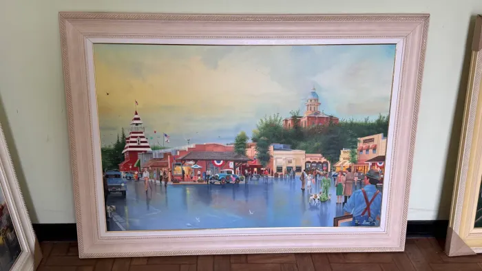 Quadro Artístico Óleo Sobre Tela com Moldura