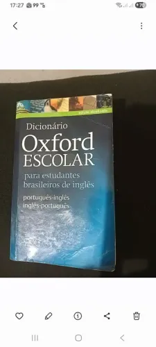 Dicionário Oxford Escolar Português-inglês em bom estado