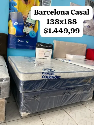 Cama Casal Molas ensacadas 138x188 .. colchão 25 cm de espessura.. super oferta!!