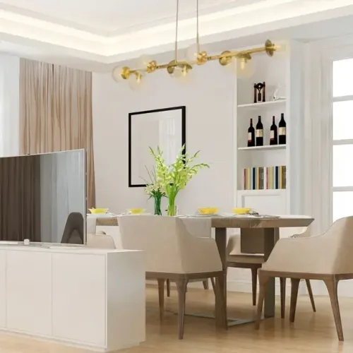 Pendente Mousse Retangular Âmbar 