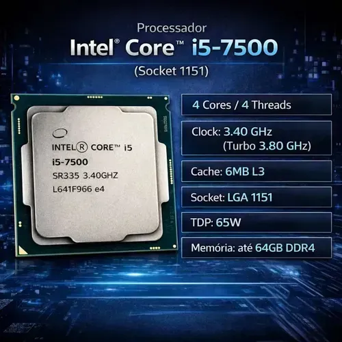 Processador Intel Core I5-7500 7a Geração Lga1151