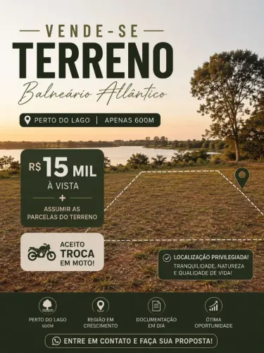Desapego Terreno no Balneário atlântico