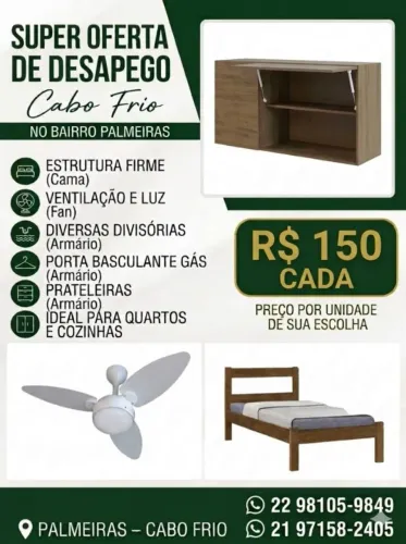 Móveis em desapego Palmeiras Cabo frio