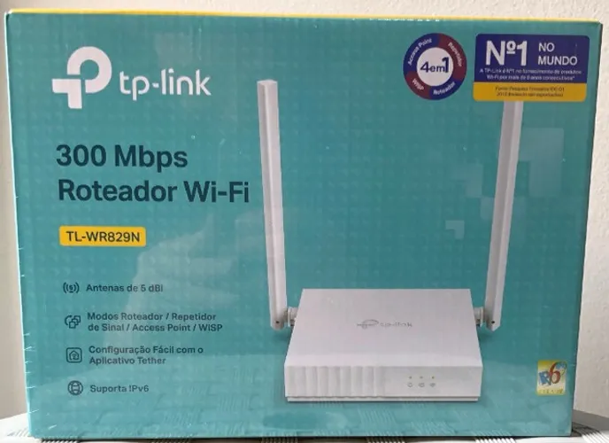 Roteador Wireless Tplink Multimodo 300 Mbps TL-WR829N Novo Na Caixa
