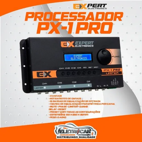 Crossover Processador Equalizador Banda Expert Px1 Trio Px-1