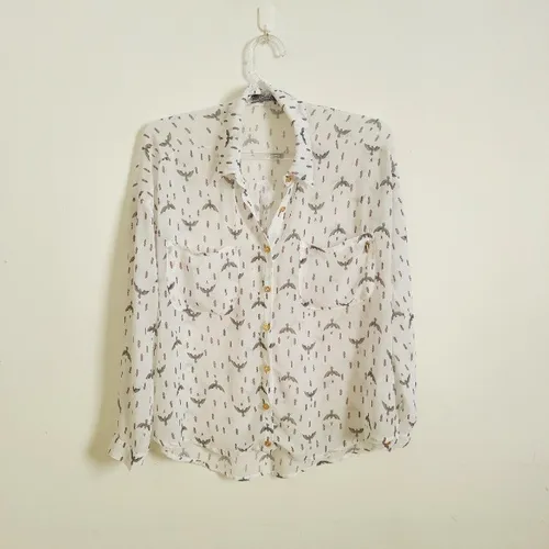 camisa feminina manga longa gatabakana