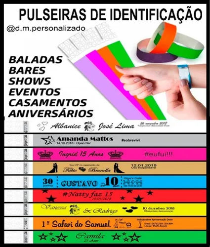Pulseira de identificação