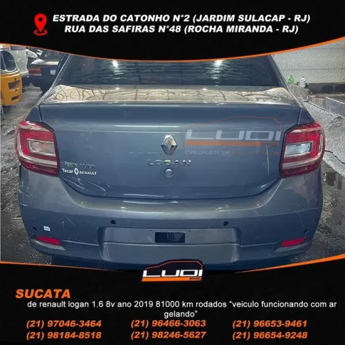 Sucata Logan 2019 1.6 8v