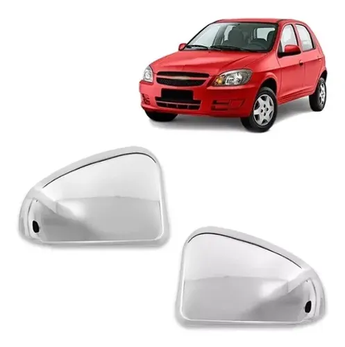 Aplique Chevrolet Celta /2006 - Retrovisor Cromado - LD LE