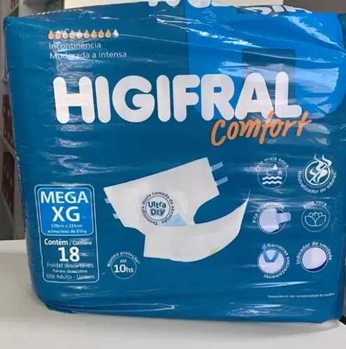 fralda geriátrica higifral confort todos tamanhos- américa med ortopedia