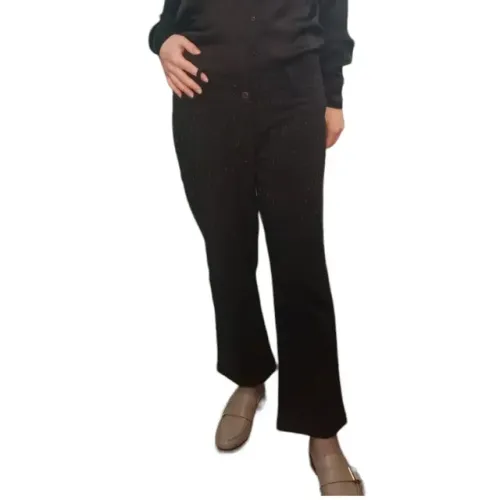 Calça social preto risca colorida tecido feminino mulher formal