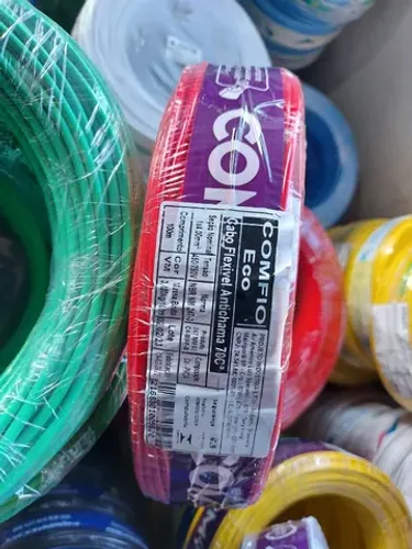 Fio 10mm rolo 100 metros Flexivel 100 % cobre 
