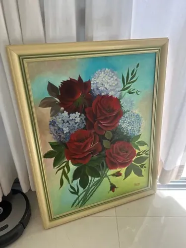 Quadro Flores vermelhas 