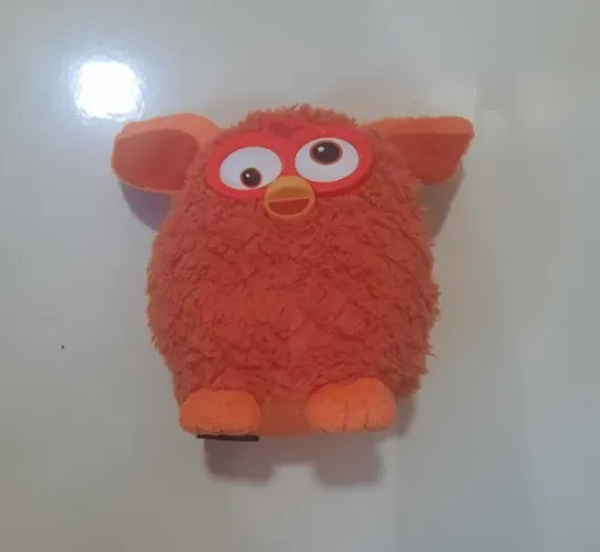 Pelucia Furby Laranja Aprx 12cm Original Muito Conservado