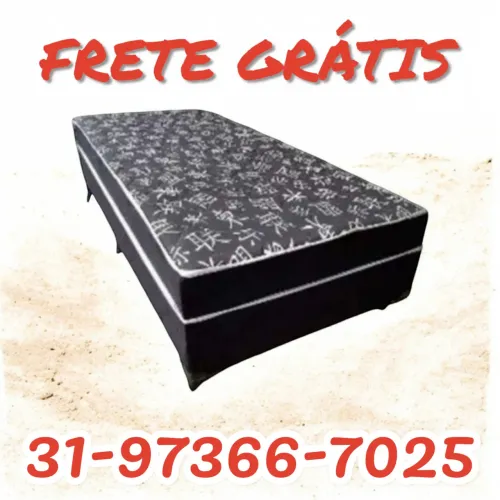 CAMA BOX SOLTEIRO MOLAS / NOVAS / SUPER MACIA