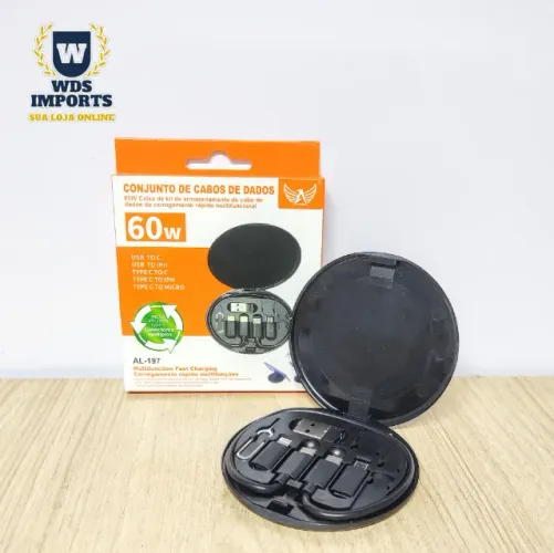 Kit Cabo Carregador de Dados e Armazenamento
