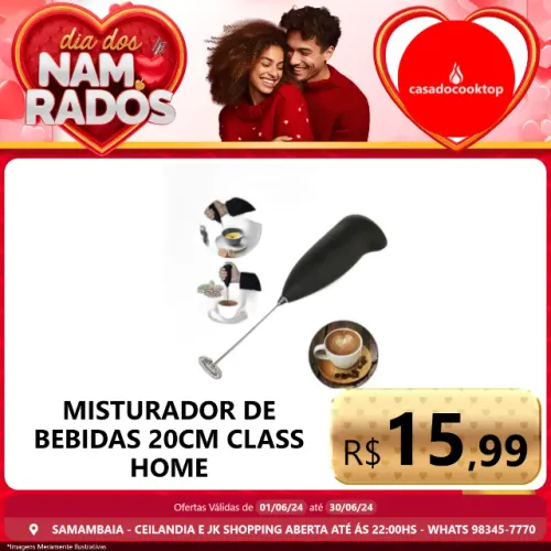 Misturador de bebidas 20cm class home