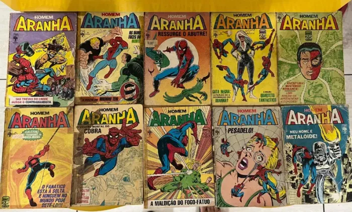Gibis antigo dos anos 80 - Homem Aranha