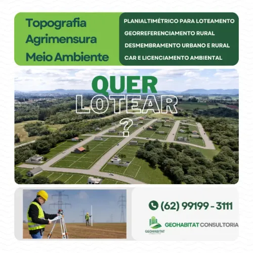 Serviços Técnicos em Topografia, Agrimensura e Licenciamento Ambiental
