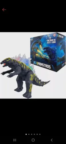 Godzilla Eletrônico com Luzes e Sons