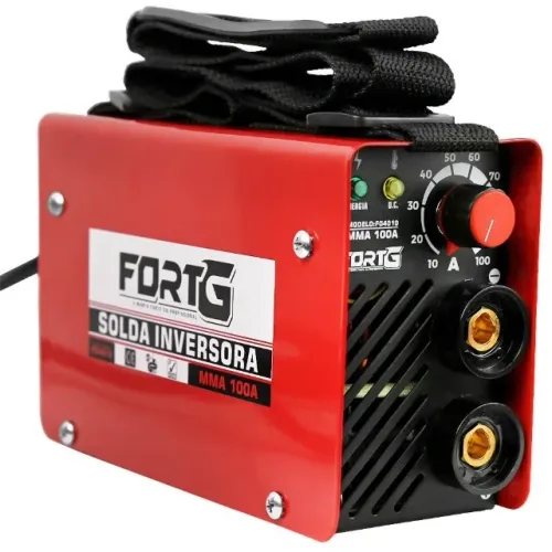 Máquina Inversora de Solda Mma 100A com Acessórios FortG Profissional 220v