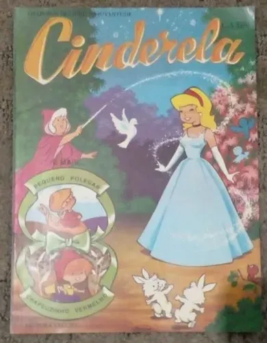 ÁLBUM DE FIGURINHAS CINDERELA INCOMPLETO.
