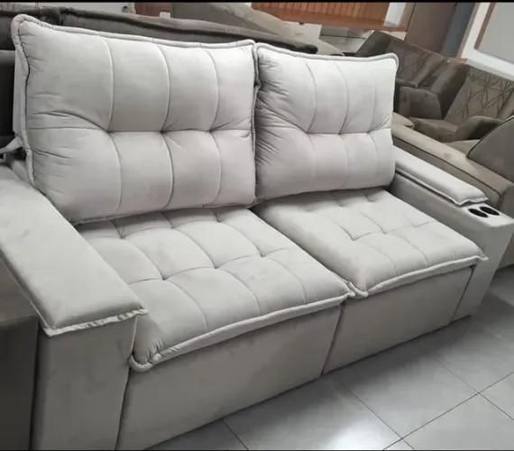 Sofa retratril reclinavel /molas ensacadas portas copos