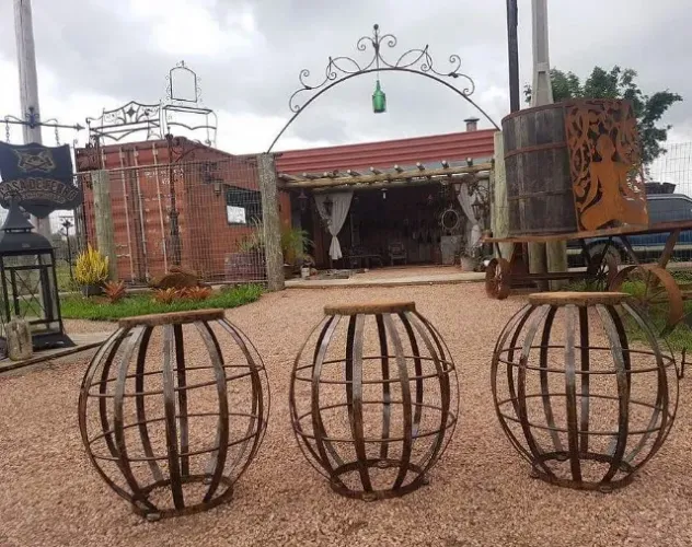 Banquetas Garden em Ferro Forjado Exclusivas na CasaDeFerro