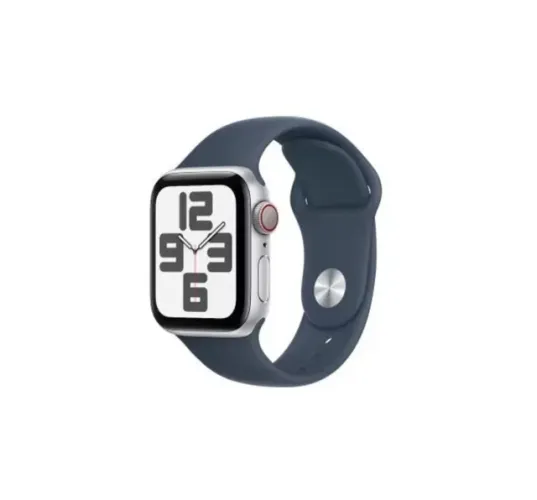 Apple Watch SE GPS 2°th 44mm silver (Prata de alumínio) Pulseira Blue, Novo Lacrado