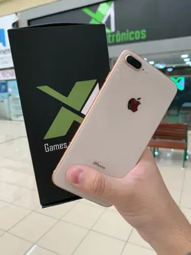 iPhone 8 Plus dourado sem detalhes / somos a melhor loja 