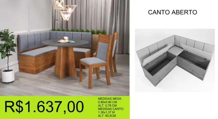 mesa com 4 cadeiras super reforçado - a pronta entrega
