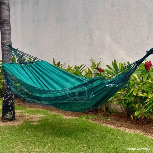 Rede de Descanso Casal verde-água