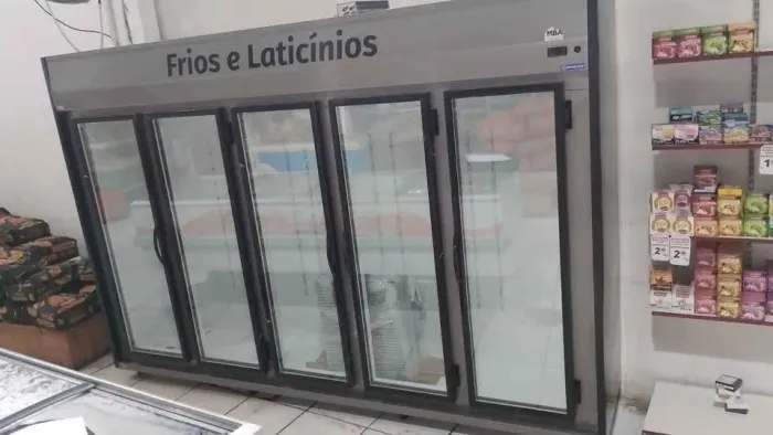 Balcão expositor 5 portas frios e laticínios Chimafrio Pronta entrega - Marcos