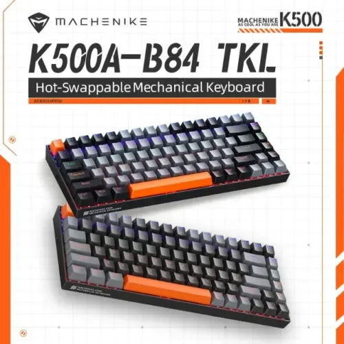 Teclado Mecânico Machenike K500 B84 75% Switch Brown Cor De Teclado Preto Idioma Inglês Us