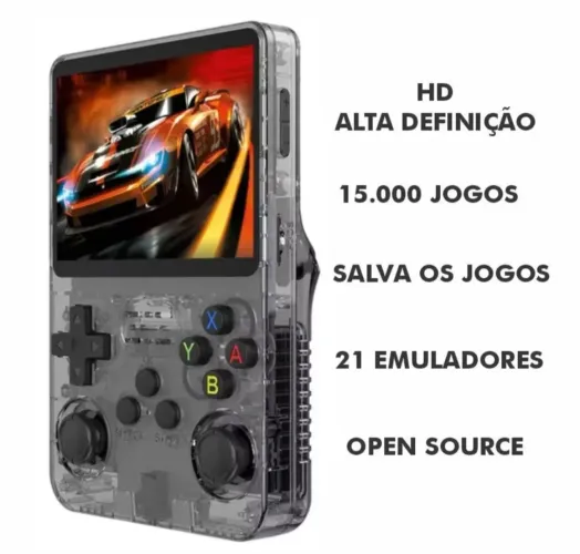 Console Retrô Portátil - 15.000 Jogos, 21 Emuladores