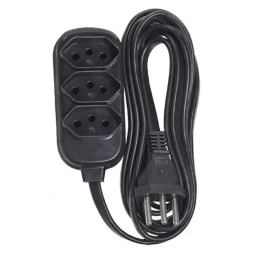 Extensão Elétrica Elite Tamanho 3M Cabo 0,75mm 2P+T - WZetta