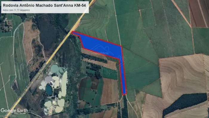 Área rural com 11,77 alqueires Rodovia Antônio Machado SantAnna, KM 54