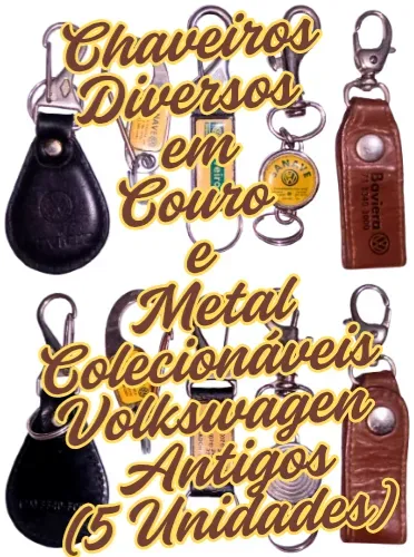 Chaveiros Colecionáveis Volkswagen Antigos