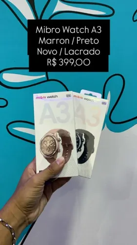 Smartwatch Mibro A3 - Preto/Marron - R$ 399,00 | Novo / Lacrado | Loja Fisica