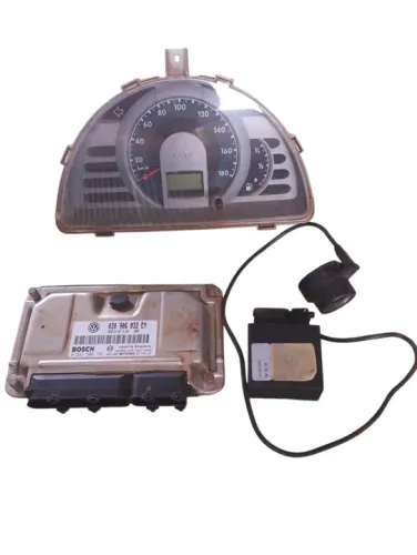 Kit Code Módulo Injeção Vw Gol G4 1.0 8v Flex 2006-2011 com chip da chave