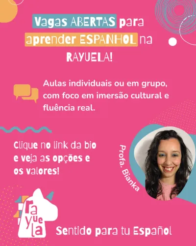 Rayuela: Aulas Online de Espanhol, imersão cultural e fluência comunicativa!