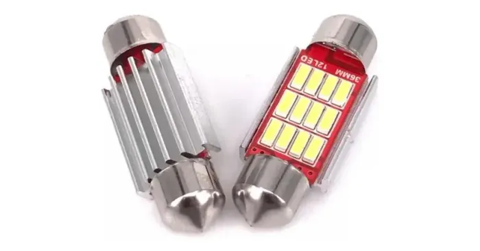 Led Luz Interno Torpedo de Teto Anti Erro 6000k Branco 36mm