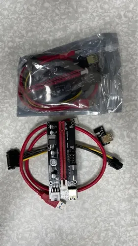 Cabo Adaptador Riser - Novo + Trava Clip Fixação Pci-e Riser