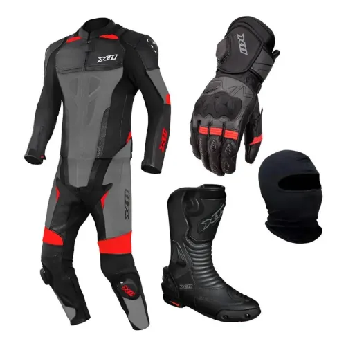 Kit X11 Speed 2 Masclino(Macacão 2 peças + Luva Race 2 + Bota Race Track + Binde) Cores