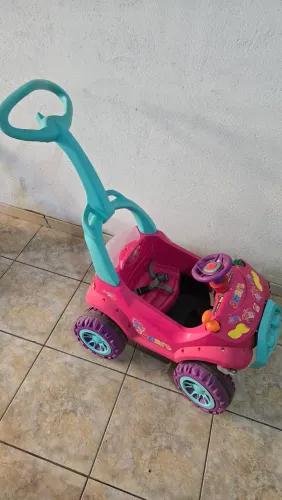 Carrinho de Passei Smart Cross Bandeirante Pedal - Rosa