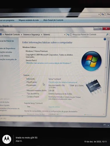 Notebook STI Semp Toshiba ( avarias  mas funcionando) leia o anúncio !!