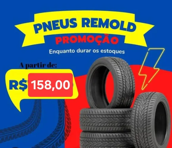 Pneu Remold Ecológico Certificado pelo Inmetro com Garantia e qualidade
