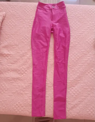 Calça infantil da Planet Girls rosa tamanho 12