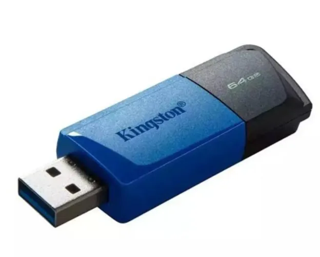 Pen Drive Kingston 64GB Azul/preto 