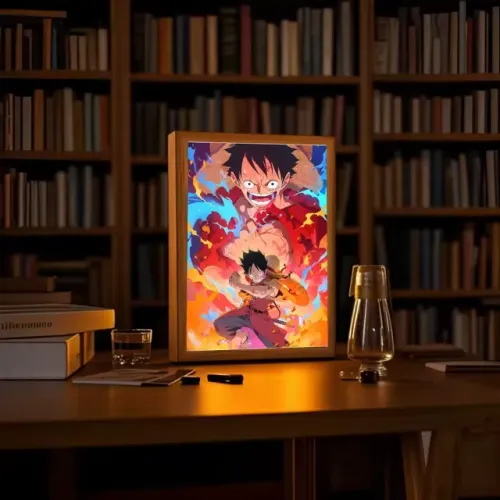 Quadro Led One Piece / Monkey D. Luffy / de Fã para Fã / Envio Rápido Correios